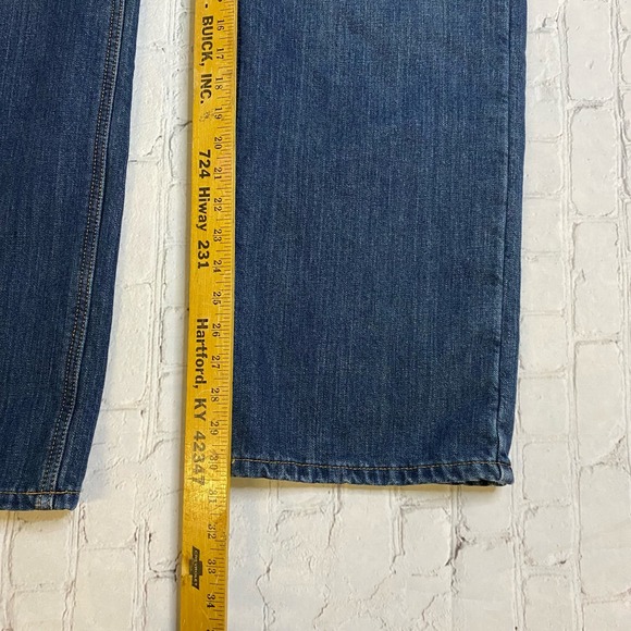 Carhartt Denim Lined Relaxed Jeans‎ MENS 34x32 insulated workwear bluecollar - Picture 4 of 7